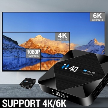 Медиаплеер с двумя Wi-Fi, Android 10.0 6K