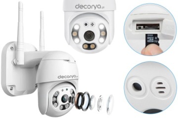 ВРАЩАЮЩАЯСЯ УМНАЯ НАРУЖНАЯ КАМЕРА IP 360 PRO WIFI LED НОЧНОЕ ВИДЕНИЕ ПРИЛОЖЕНИЕ