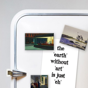 Magnesy na lodówkę Edward Hopper 11 wzorów Art Lue
