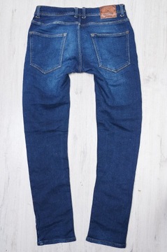 ZARA MAN SLIM JEANSY spodnie męskie granatowe PREMIUM 32/32 pas 82