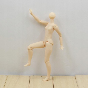 Гибкие 20-суставные телесные руки и лицевая панель телесного цвета