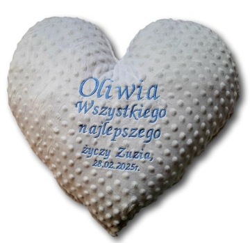 Serce XXL PREZENT upominek dla córki syna dziecka TWÓJ TEKST DEDYKACJA