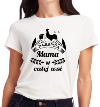 KOSZULKA DAMSKA T-SHIRT BLUZKA TSHIRT PREZENT DZIEŃ MATKI MAMY RODZICÓW M6