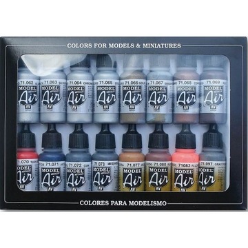 Vallejo 71181 16 farb Model Air - Metallic Effects