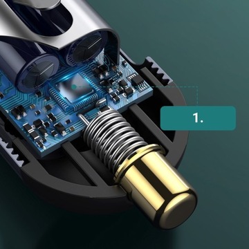 BASEUS SZYBKA ŁADOWARKA SAMOCHODOWA 4X USB QC 4.0 PD 120W MOCNY ZASILACZ