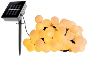 СОЛНЕЧНАЯ ГИРЛЯНДИЯ СОЛНЕЧНЫЕ ЛАМПЫ 50 СВЕТОДИОДОВ 7М САД СОЛНЕЧНЫЙ ДЛИННЫЙ СВЕТ