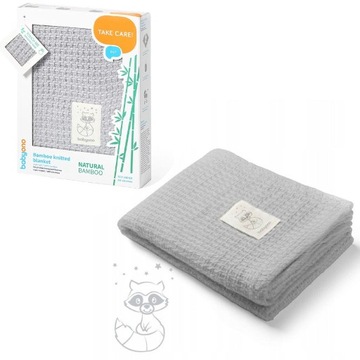 479/04 KOC KOCYK 75x100 DZIANINOWY BAMBUSOWY SZARY