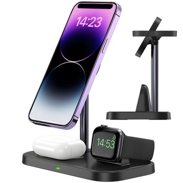 SZYBKA ŁADOWARKA INDUKCYJNA DO IPHONE 11 12 13 14 15 APPLEWATCH MAGSAFE 3W1