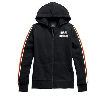 BLUZA Z KAPTUREM DAMSKA HARLEY DAVIDSON CZARNA S