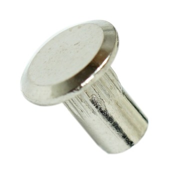 Nakrętka do połączeń, do mebli typ ericsona bez nacięcia, nikiel M4 x 8 mm