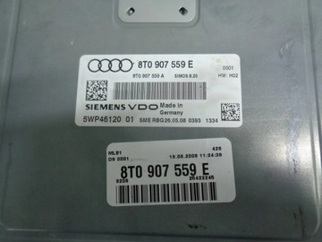AUDI A5 A4 Q5 3.2FSI JEDNOTKA ŘÍZENÍ MOTORU 8T0907559E