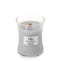 Woodwick Średnia Świeca Warm Wool 275 g Na Prezent
