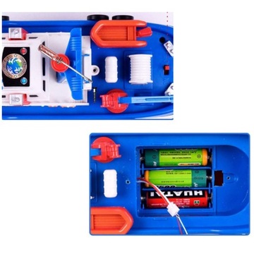 ПЛАВАЮЩИЙ КОРАБЛЬ ДЛЯ ВАННЫ ИГРУШЕЧНАЯ ВОДНАЯ ЛОДКА С БОЛЬШИМ ВОДЯНЫМ ПИСТОЛЕТОМ