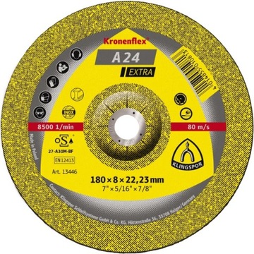 Tarcza do szlifowania metalu 115x6,0x22,2mm A24 Extra