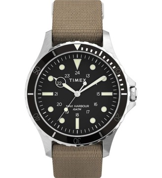 Timex Męski zegarek analogowy kwarcowy z paskiem