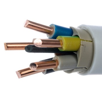 Przewód 5x4mm2 YDYżo 450/750V Elpar