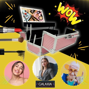 COSMETIC BOX Дорожная косметичка-органайзер, большая женская шкатулка