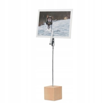 CLIP для заметок ДЕРЕВЯННАЯ фотоподставка 10 шт.