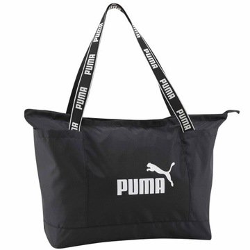 PUMA LARGE SHOPPER SPORTOWA TOREBKA TORBA MIEJSKA NA RAMIĘ ZAKUPY CZARNA