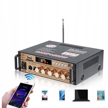 УСИЛИТЕЛЬ ДЛЯ BLUETOOTH РАДИО FM RCA U-DISK ДИНАМИКИ