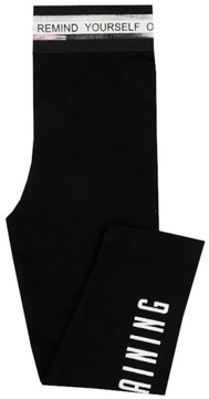 LEGGINSY GETRY RYBACZKI FITNESS czarne 176 J143G