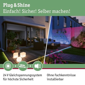 Reflektor ogrodowy Plug & Shine SHIRA LED Zigbee RGBW 6.5W 24V IP65 PL94849