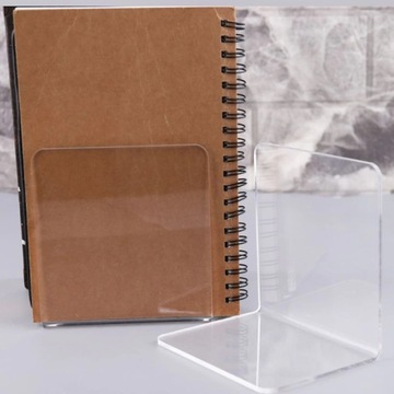 2x ПРОЗРАЧНАЯ ПОДСТАВКА ДЛЯ КНИГ ИЗ ПЛЕКСИ