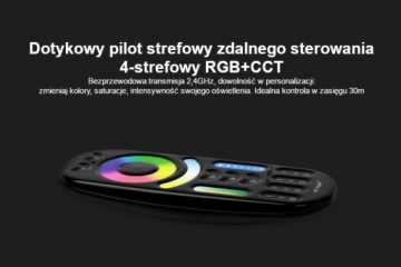 Пульт дистанционного управления 4 зоны Milight RGB CCT FUT092B Черный