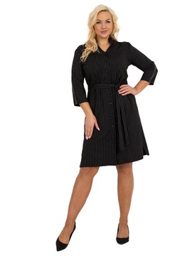 SUKIENKA ELEGANCKA ROZPINANA PLUS SIZE W PASKI