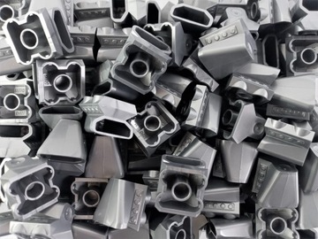 Lego 50943 silnik wlot turbo flat silver 10 sztuk