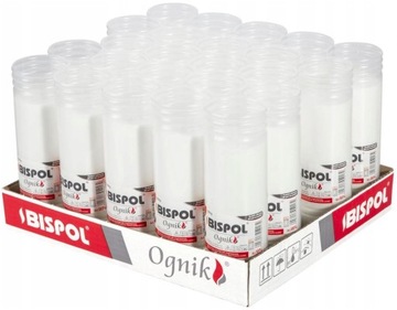 Wkłady do zniczy parafinowe BISPOL WP4 96h 24szt