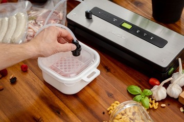 Zgrzewarka próżniowa NutriZein NZVS6000 VacuOpti 130W 5w1 gilotyna schowek