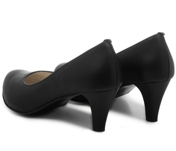 C810 черные широкие туфли, ширина H 41