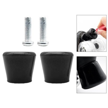 leipupa 2 шт. Тормоза для роликовых коньков, черные