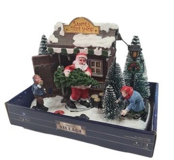 WIOSKA SCENKA ŚWIĄTECZNA MAGIC VILLAGE LED CHOINKI
