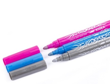 МАРКЕРЫ ДЛЯ ТАТУ С БЛЕСКАМИ ПО ШАБЛОНАМ KIDEA