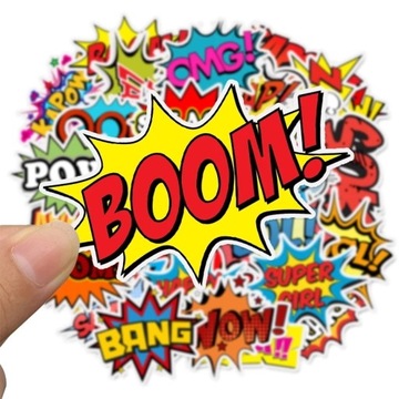 НАКЛЕЙКИ ДЛЯ НОУТБУКА COMIC MIX STICKER BOMB 50 шт.