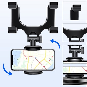 АВТОМОБИЛЬНЫЙ ДЕРЖАТЕЛЬ ТЕЛЕФОНА НА ЗЕРКАЛО ЗАДНЕГО ОБЗОРА