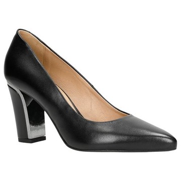 Czółenka damskie eleganckie Wojas czarne r. 37