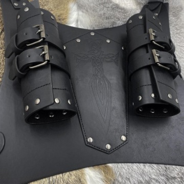 Ремень для меча Back Sword Frog Ремень для меча Back Sword Shoulder Frog Adjustable Sword Brown