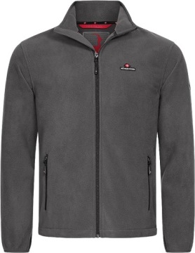 MĘSKA BLUZA CIEPŁA NA ZAMEK ROZMIAR L SZARA