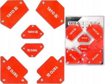 НАБОР YATO УГОЛКОВ ДЛЯ МАГНИТНОЙ СВАРКИ 6 ШТ. YT-08679