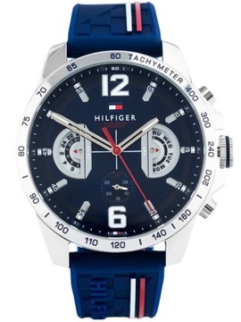 ZEGAREK MĘSKI TOMMY HILFIGER 1791476 DECKER + PUDEŁKO PREZENTOWE KOMPLET