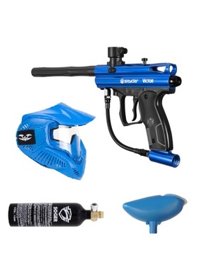 Zestaw Paintball Spyder Victor Blue maska butla