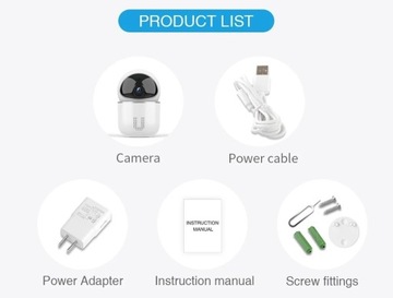 Панорамная IP-камера WIFI 1080p ИК Tuya Smart