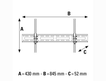 UCHWYT TV PROPER 23-43 CALI RUCHOMY SOLIDNY 30KG
