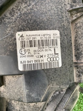 AUDI TT 8J0 BI XENON SVĚTLO LEVÝ 8J0941003H