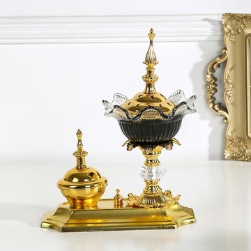 Подставка для благовоний Украшение стола Арабская курильница для украшения черного цвета