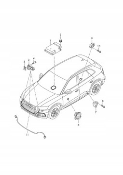 ДАТЧИК УСКОРЕНИЯ AUDI Q5 SQ5 80A 4N0959345