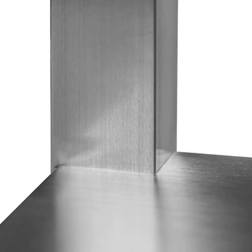 Мойка кухонная двухчашная с полкой, 120х70, сварная из нержавеющей стали.